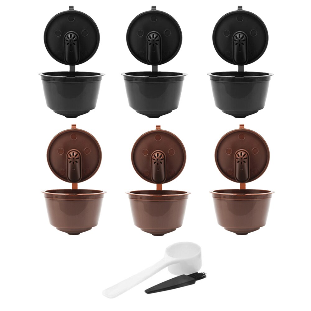 3rd återanvändbara dolce gusto kaffekapslar för kaffe dolcegusto nescafe-maskin återanvändbara dulce gusto kaffefilter: 6 st mix