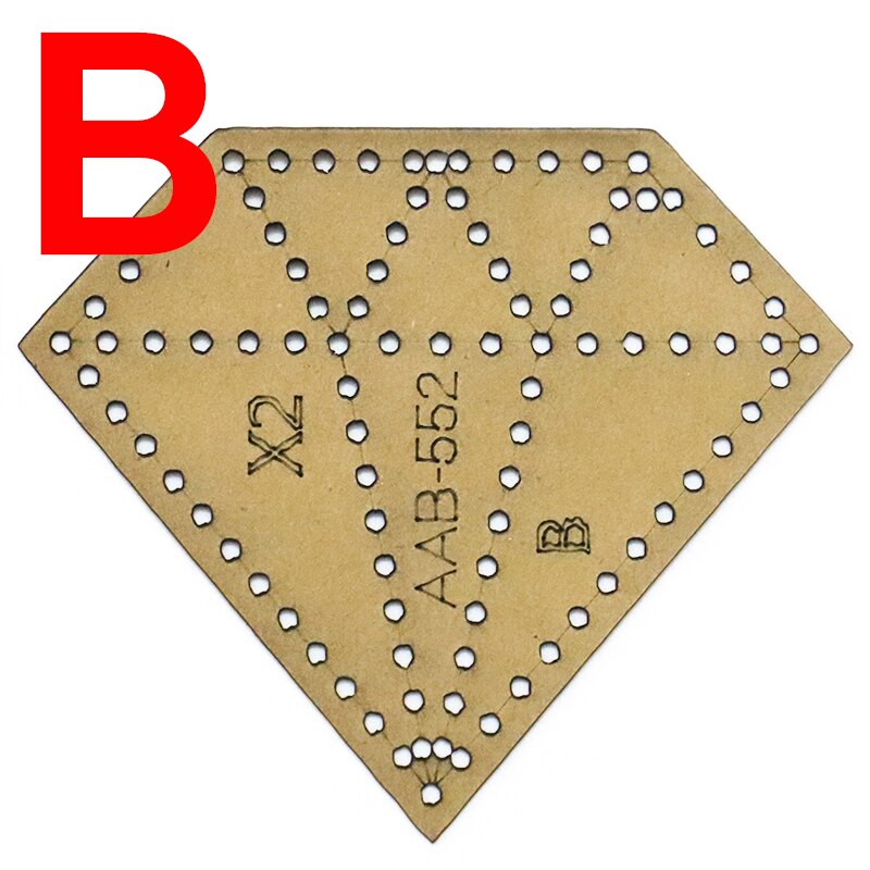 1Set DIY Kraft Paper Template Cute Small Things Keychain Pendant Leather Craft Pattern DIY Stencil Sewing Pattern 5-10cm