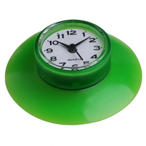 Waterdichte Sucker Wekker Keuken Badkamer Bad Douche Klokken Met Zuignap Sucker Muur Klokken Decoratie: green