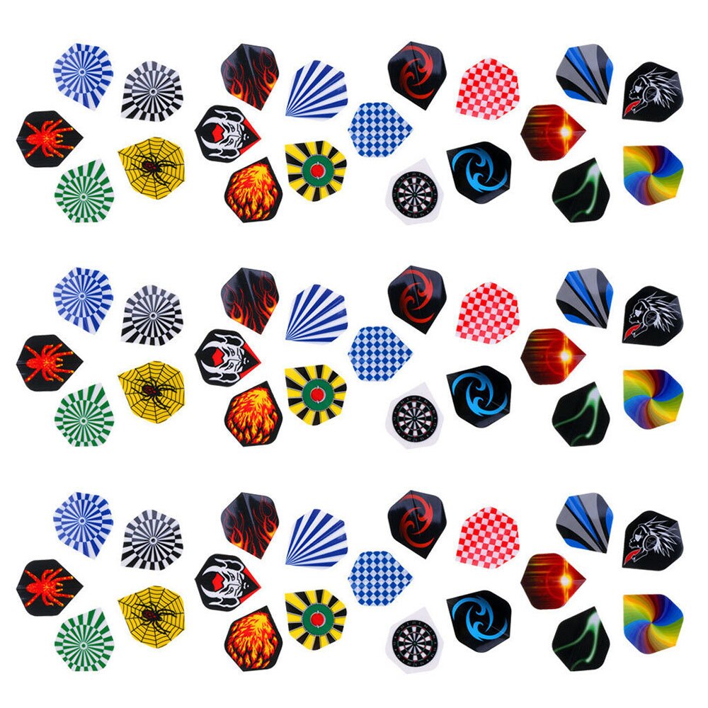 60 st /3 set standard dartflygningar slitstark pvc dart svansvinge