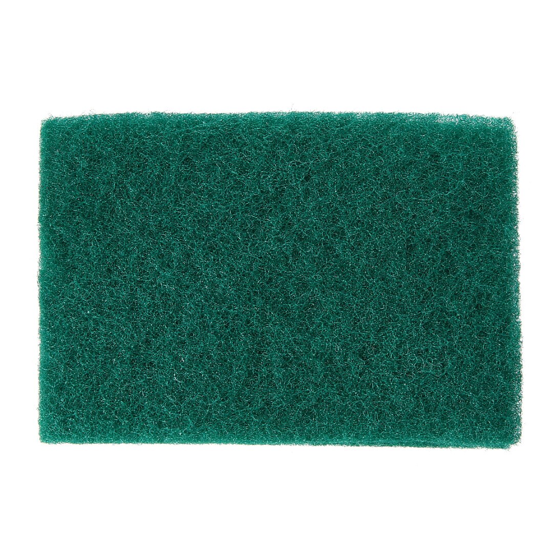 20pcs Green Sponge Scouring Pad Kitchen Bowl Dishwash Clean Scrub Cleaning Pads for Household Washing Supplies