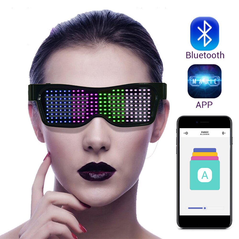 Praktische led gloeiende glazen decoratie collectie kerst veelkleurige plastic app klein duurzaam grappig