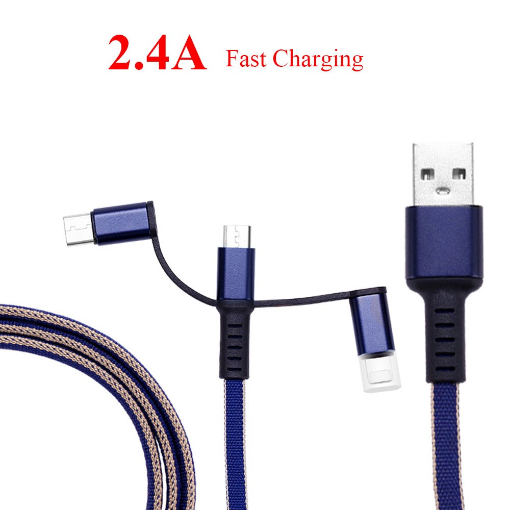 Micro USB Kabel 2,4 EINE Schnelle Lade Micro USB Kabel Für iOS Android Handy Ladegerät Kabel Schnell Ladegerät USB Draht Kabel