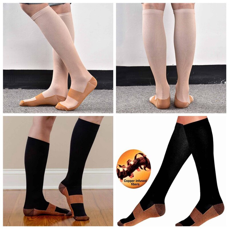 draussen unisex Kupfer Faser Strümpfe Baumwolle Socke Kompression Druck Sport Läuft Fitness Absorbieren Schweiß Socken Sport