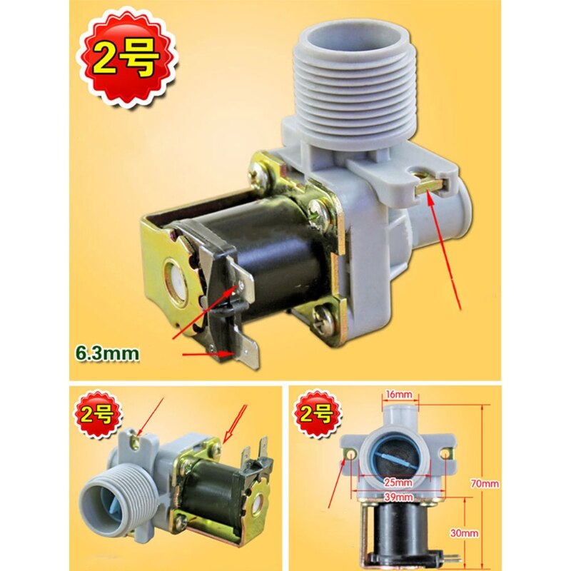 Universal Washing Machine Water Double Inlet Valve Home Electric Appliance Part