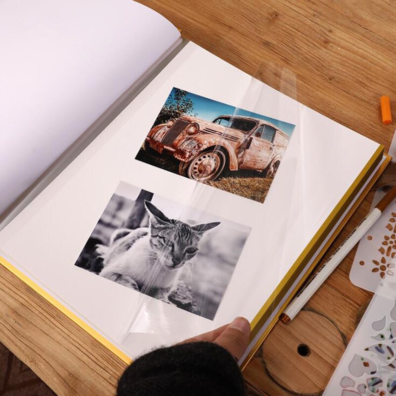 Iso 10in scrapbooking valokuva -albumi käsintehty diy kova paperi häät valokuva -albumi muisti leikekirjakuva -albumit