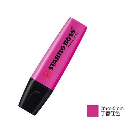 STABILO BOSS Pastel Highlighter Original Markers Environmental Pens For School Office Marking Focus Stationery 1Pcs: red purple 1pcs