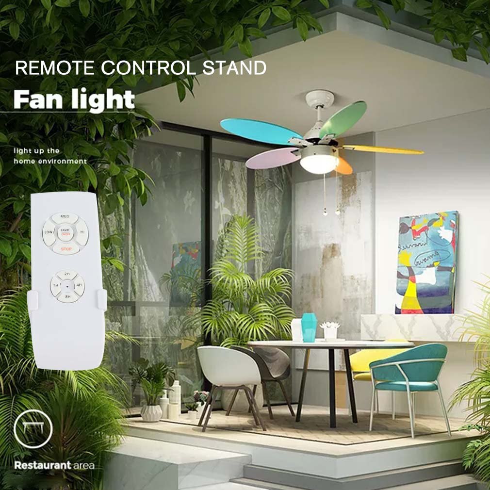 Universal Ceiling Fan Lamp Remote Control Kit 110-240V Timing Wireless Control Switch Adjusted Wind Speed Transmitter Receiver