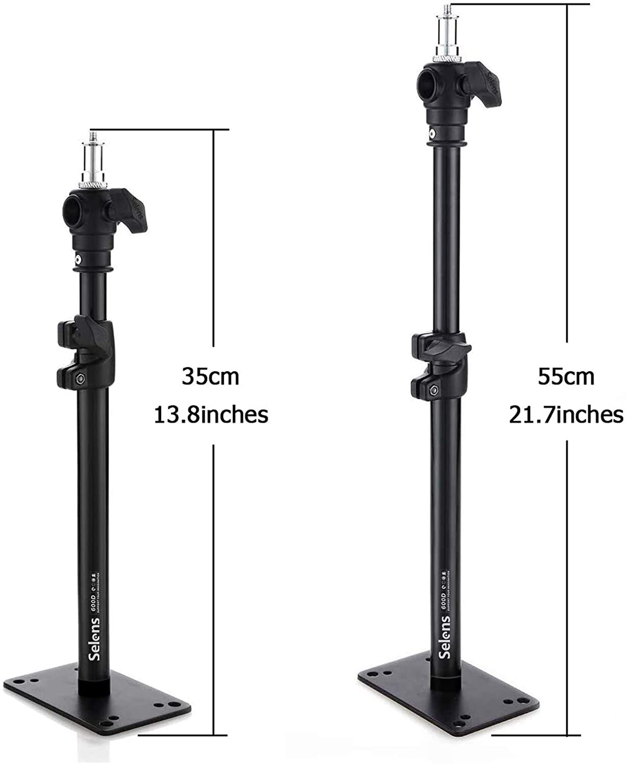 55cm Photography Wall Ceiling Mount Boom Arm with 3/8 "1/4" thread Universal Adapter for Photo Video Lights Umbrellas Reflectors