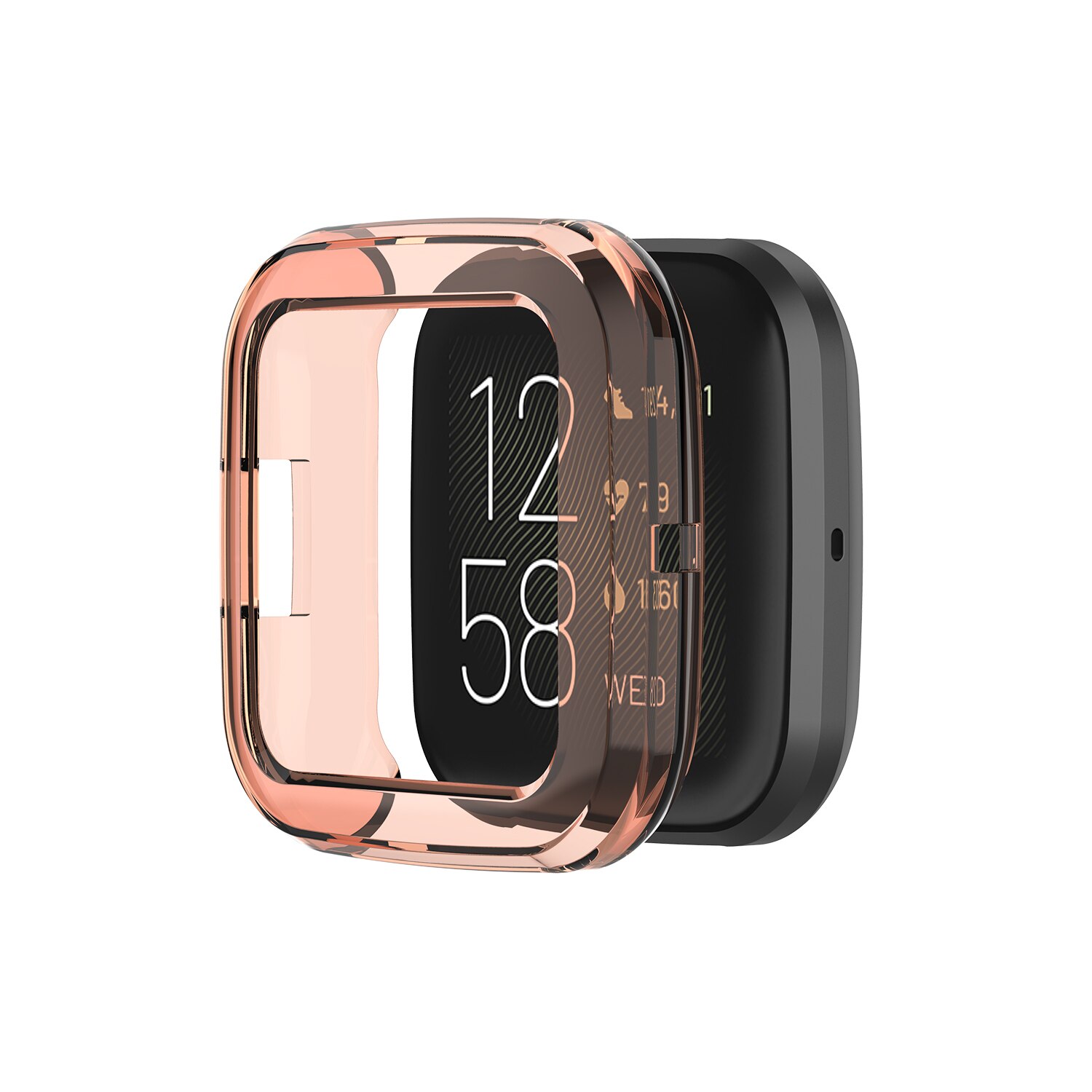 Coque de protection Ultra-mince pour Fitbit Versa 2, coque de protection pour Fitbit Versa2, accessoires de montre intelligente en TPU souple: Orange