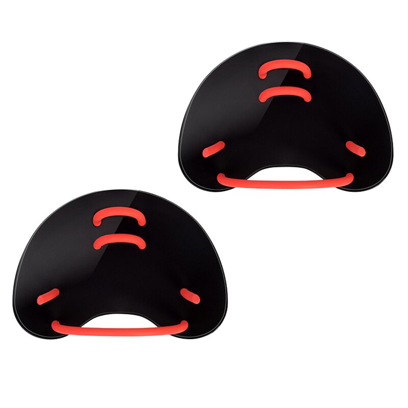 Schwimmen Paddel Silikon Tauchen Hand Paddel Schwimmhäute Handschuhe Einstellbar PP Netz Handschuhe Tauchen Ausbildung Hand Flosse: Schwarz