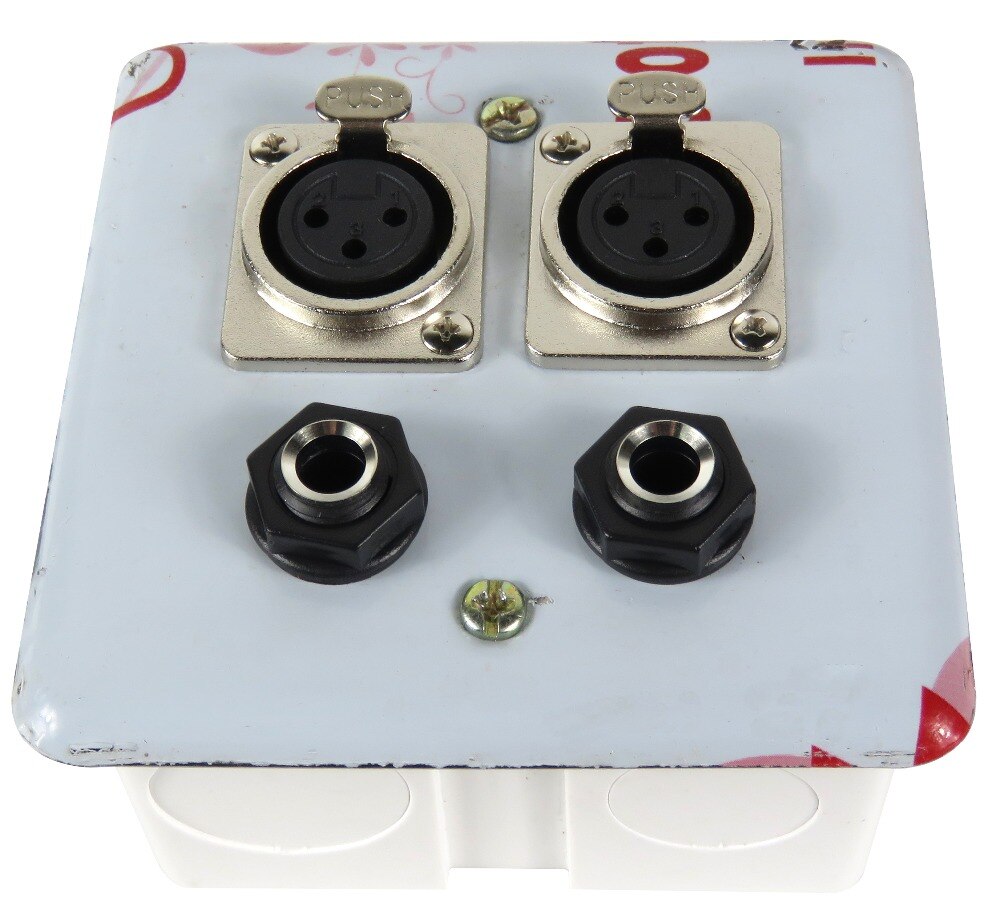 STARAUDIO – panneau mural en acier, 2 pièces, 2 XLR, 1/4 ", 6.35MM, prise Jack, SWP-4001