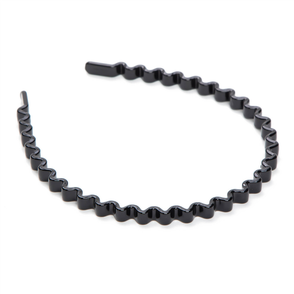 Elastic Plastic Leopard 1 pc Mens Women Unisex Black Hair Head Hoop Band Sport Headband Hairband Accessories: Gold