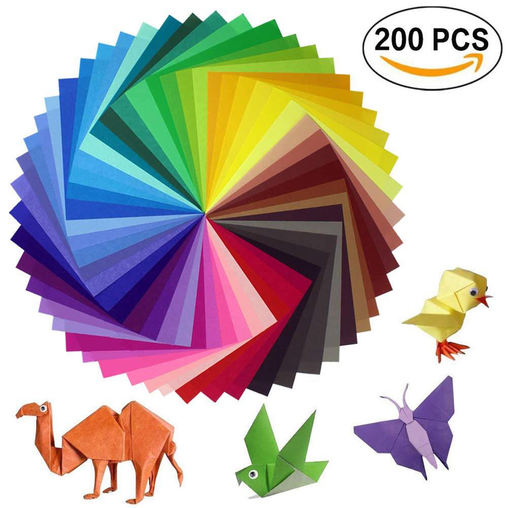 200 Vellen Origami Papier Ambachten En Kunst Projecten 2 Maten 50 Heldere Kleuren Recto Voor Handwerk 100 Mobiele In Voorraad
