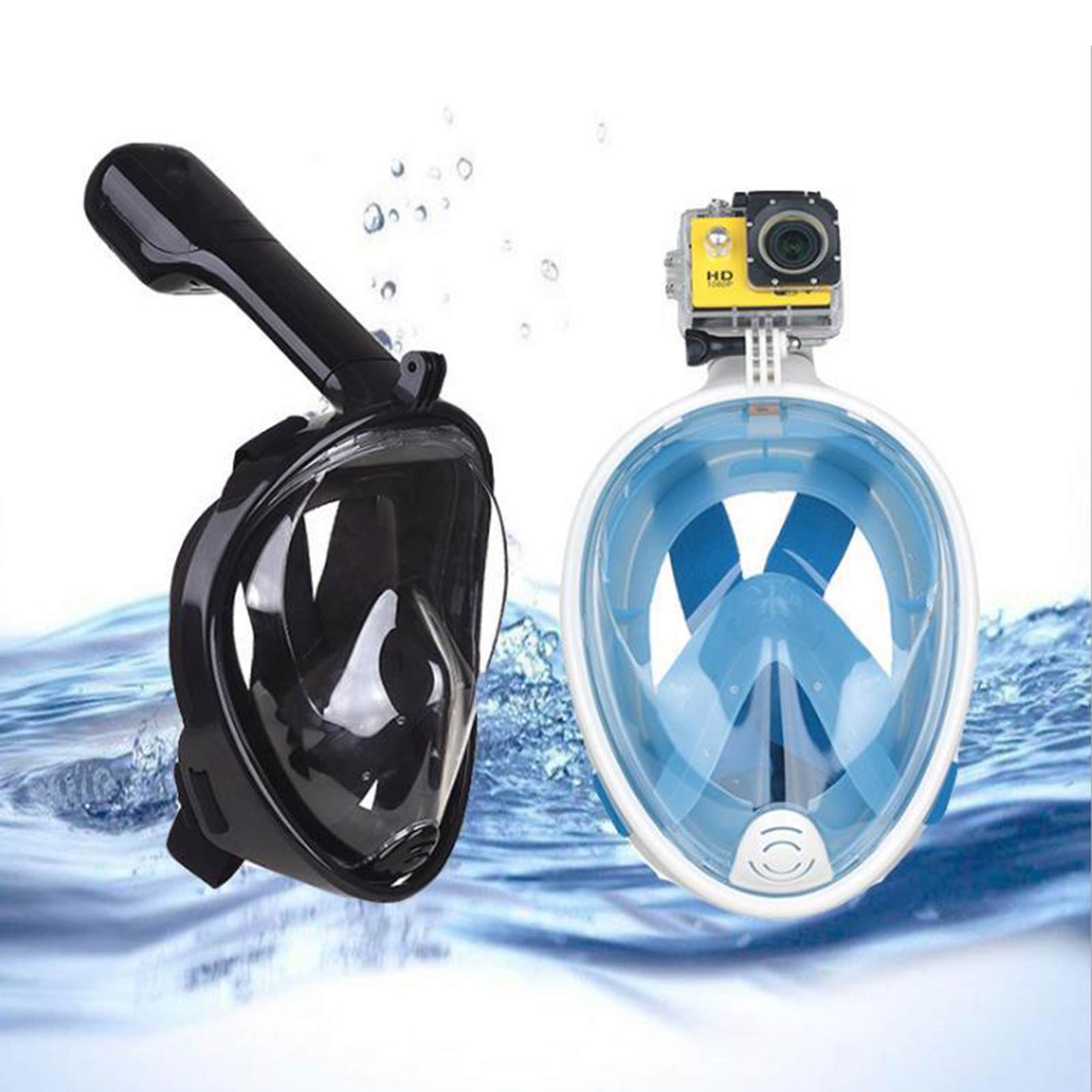 ! Adult Safe Waterproof Swimming Equipment Underwater Diving Anti-fog Full Face Diving Mask Snorkeling Breathing Mask