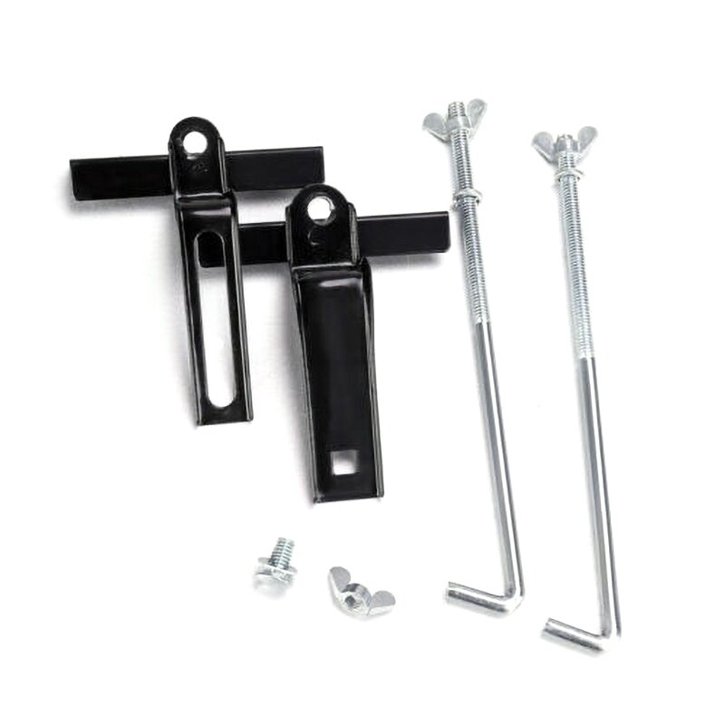 Universal Adjustable Car Storage Battery Holder Stabilizer Metal Rack Fixed Mount Bracket Stand Kit 16-22.5cm For