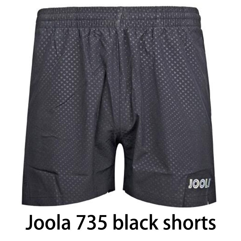 Joola table tennis shorts 732 735 breathable shorts for table tennis racket ping pong game: 735 black / 4XL