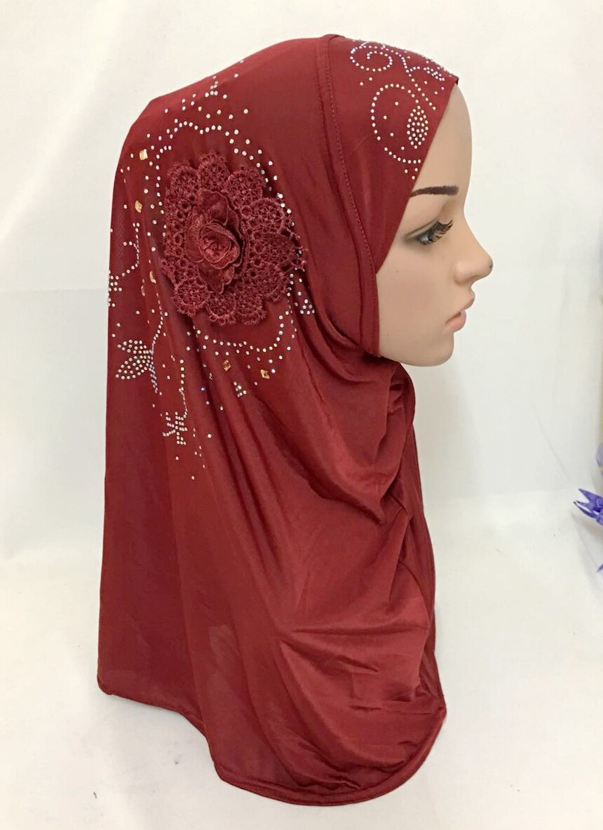 Islamilainen naisten huivi päähineet muslimi hijab sisäkorkki huivi huivi ramadan arab amira huivi koko kansi turbaani hijab