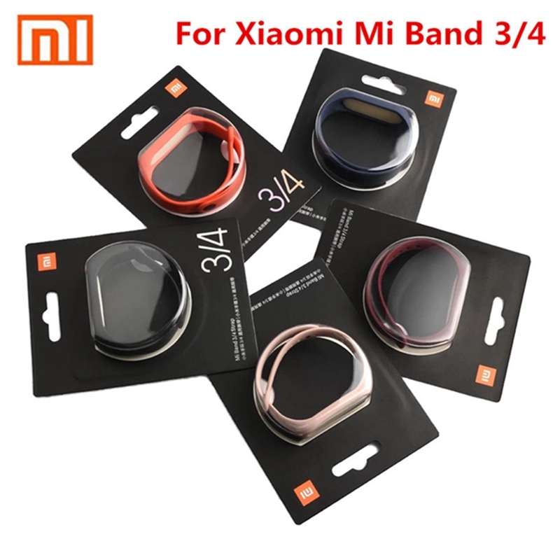 100% Originele Band Voor Xiaomi Mi Band 4 Mi Band 3 Zachte Siliconen Band Vervanging Armband Voor Xiaomi Mi Band 4 3 polsband