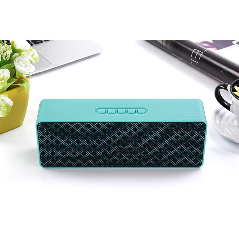 Bluetooth Speaker Kaart Met Radio Functie Speaker Rechthoekige Outdoor Bluetooth Speaker: green