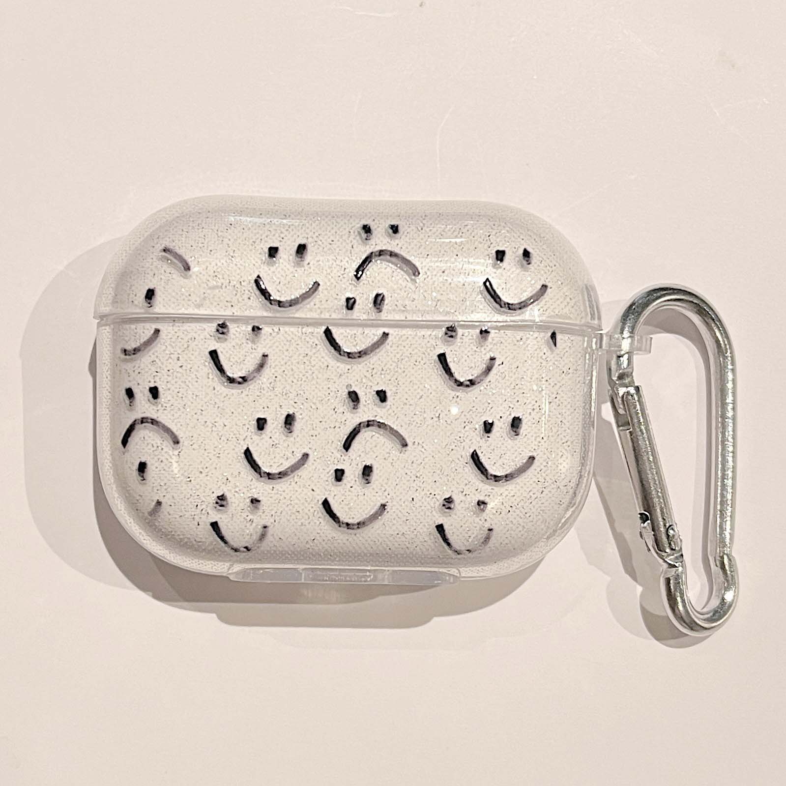 Pink Love Heart Cover for Apple AirPods Pro 1st 2nd gen Wireless Earphone Shell Skin for Air Pods 3 2 1 Charging Box Bag: 3XS / Dark Grey