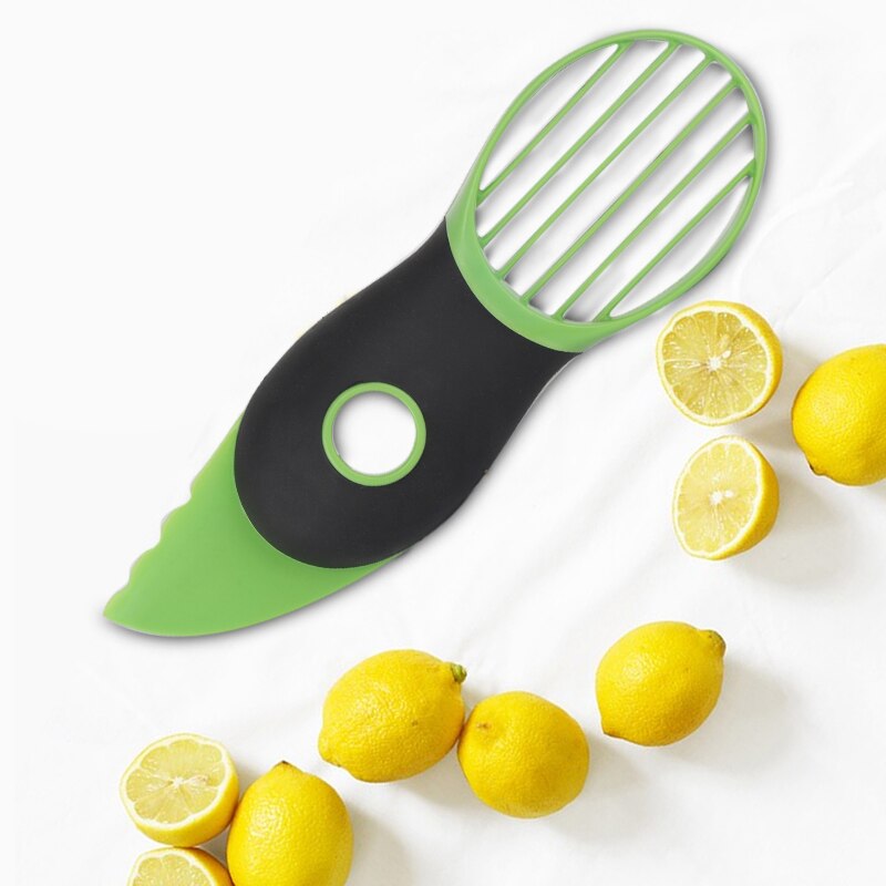 3-in-1 Avocado Slicer Peeler Cutter Tools Multifunction Fruit Splitter Plastic Knife Peeler Scoop Separator Tool Kitchen Gadget