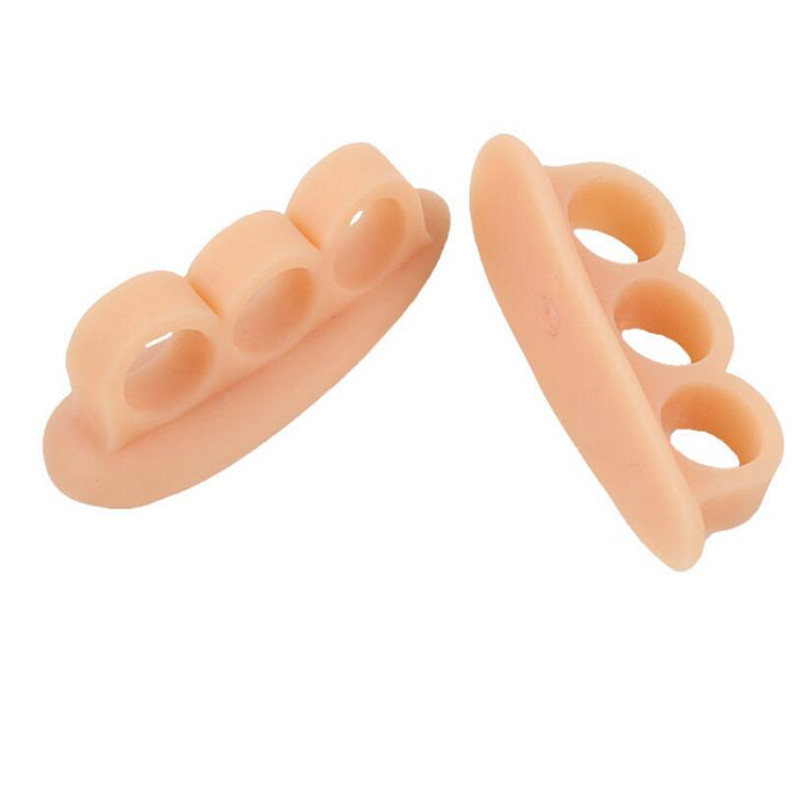 1 paar Siliconen Gel Hamer Teen Stijltang & Corrector voor Gekrulde Tenen Corrector Voeten Voet Pijnbestrijding Separator Gel Ondersteuning Pad