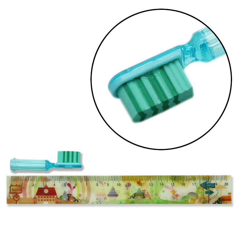 3 Pcs/Pack dent en forme de gomme en caoutchouc papeterie enfant mignon élèves brosse à dents Style crayon gommes pour l'école