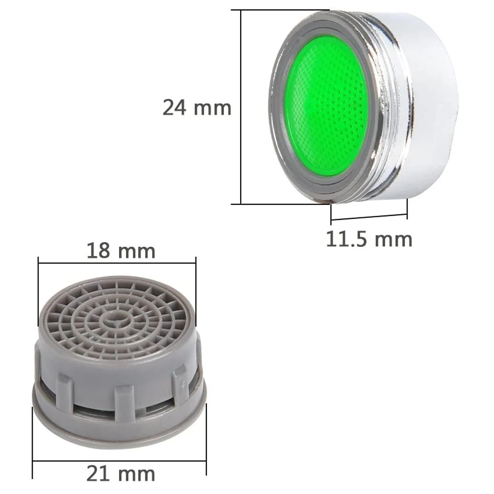 5 szt. Siatka do ust, Bubbler, Filtr do kranu, Akcesoria do kranów, Urządzenie oszczędzające wodę o stałym przepływie 4-6-8l Aeratory do kranów