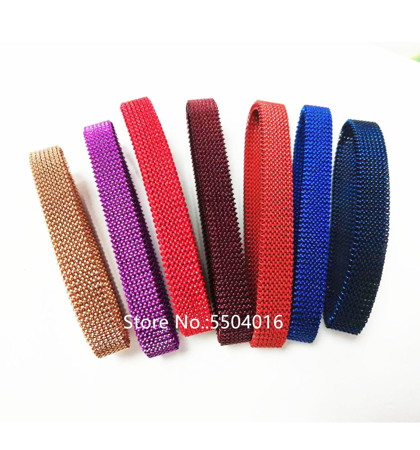 jewelry retro Adjustable Titanium Stainless Steel Women Stretch Mesh Simple style Bracelets