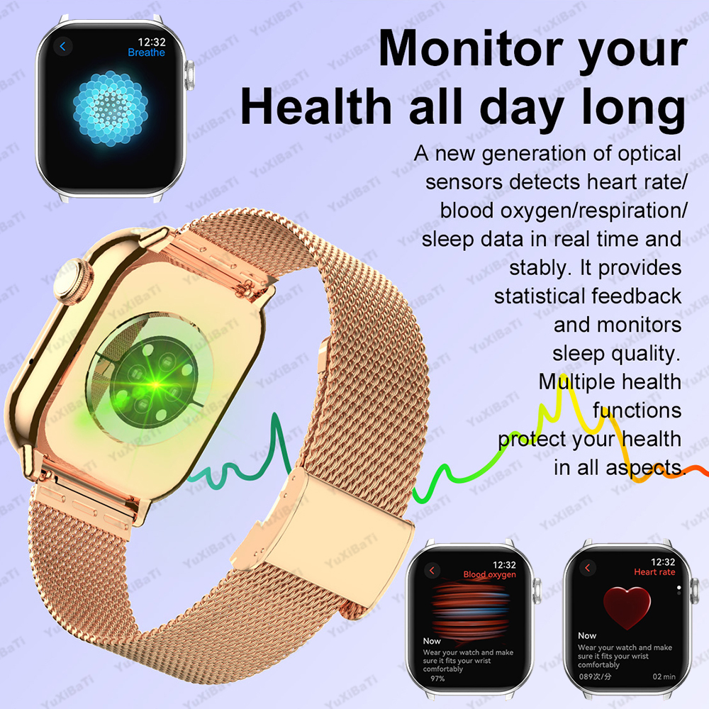 Nuovo Memoria da 4 GB Smartwatch Schermo Amoled Lettore MP3 MP4 Bluetooth Condivisione di rete APP Negozio ChatGPT Smart AI Orologio da uomo Sportwatch