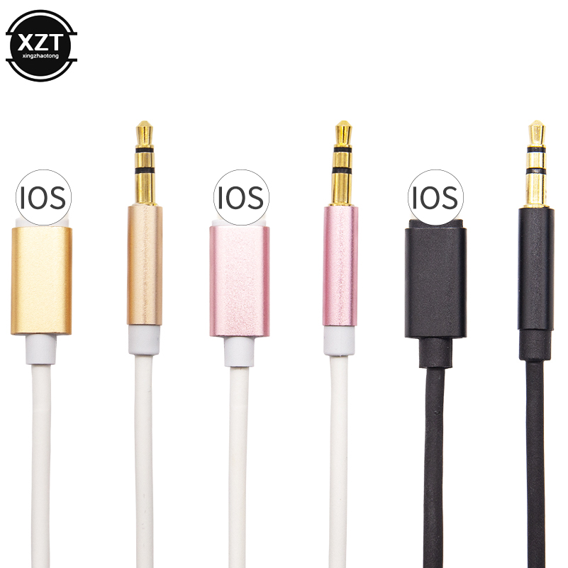 Für Blitz auf 3,5mm Buchse Auto-Audio-Kabel für iPhone 14 13 12 7 8 x Adapter Audio-Übertragung Stecker auf Stecker Aux-Kabel 1m Kopfhörer