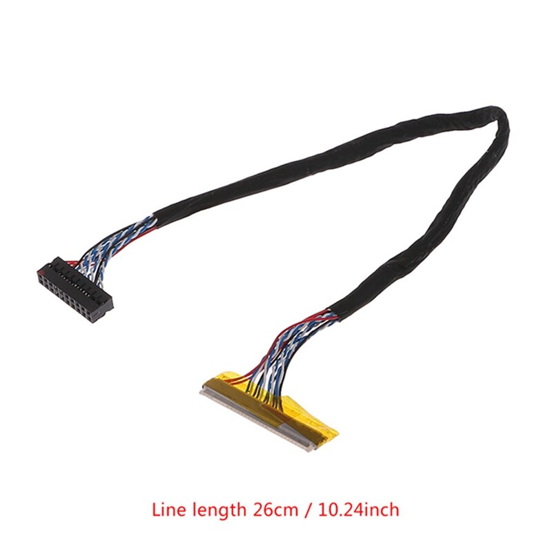 Cable LVDS Universal FIX 30 Pin 1Ch 6bit 26cm para Panel LCD de 14,1-15,6 pulgadas, ,