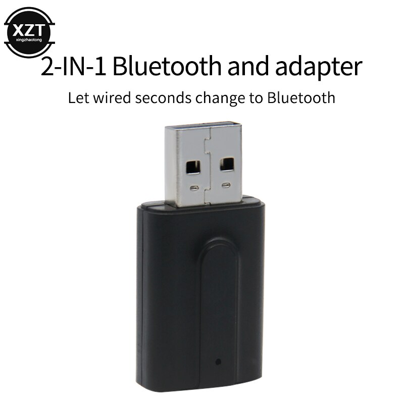 2in1 Bluetooth 5.0 Stereo Audio Receiver Transmitter Mini Bluetooth AUX RCA USB 3.5mm Jack For TV PC A2 Car Kit Wireless Adapter