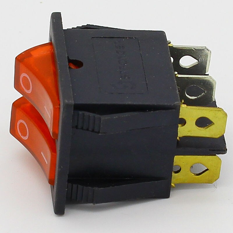 Rocker Switch, Boot Schakelaar 6Pins Met Lamp Aan/Uit