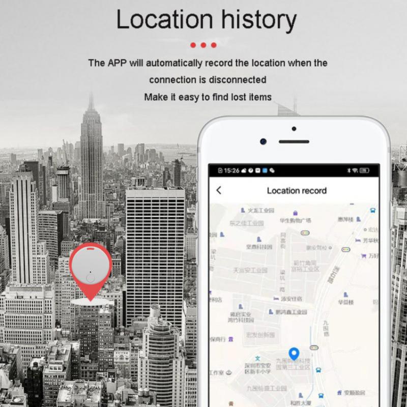 Tuya Circular Smart Tracker Bluetooth-compatible Smart Life APP Key Finder Keychain Phones Kids Pet Anti-loss Device Smart Tag