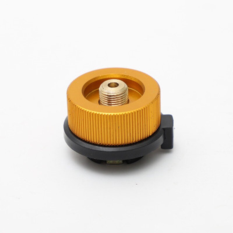 Adaptador De Conexión Para Estufa De Camping, Cierre Automático, Para Bombonas Largas, Material Ligero, Dorado