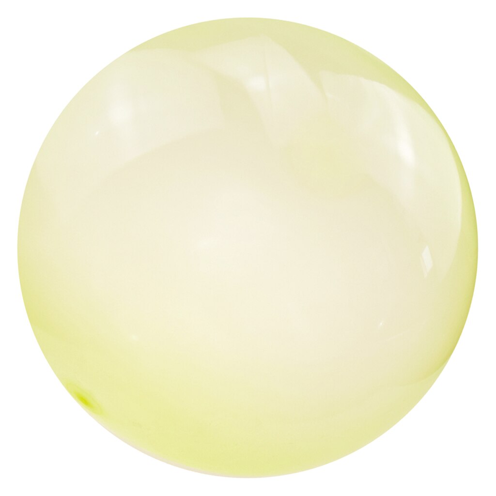 Bubble Balloon Transparent Bounce Inflatable Funny Toy Ball Inflatable Balls for Outdoor Indoor Play, 3 Sizes are Available: Yellow S