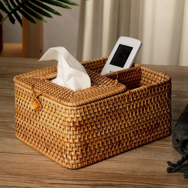 Target Rattan Tissue Box Rattan Tissue Box Home Decoration Handmade Desktop... – Vicedeal