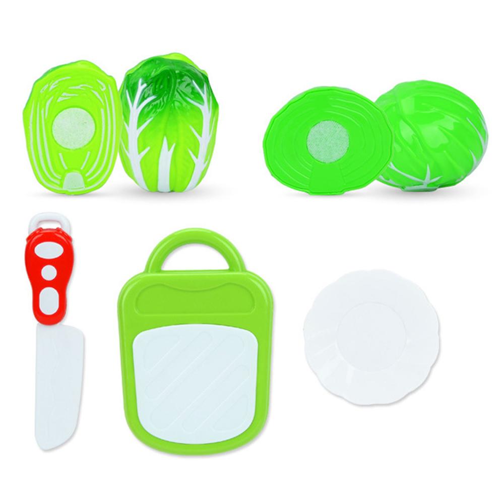 Cooks Kitchen Playset Cutting Food Play Set Vegetables Connected with Velcro 14pcs