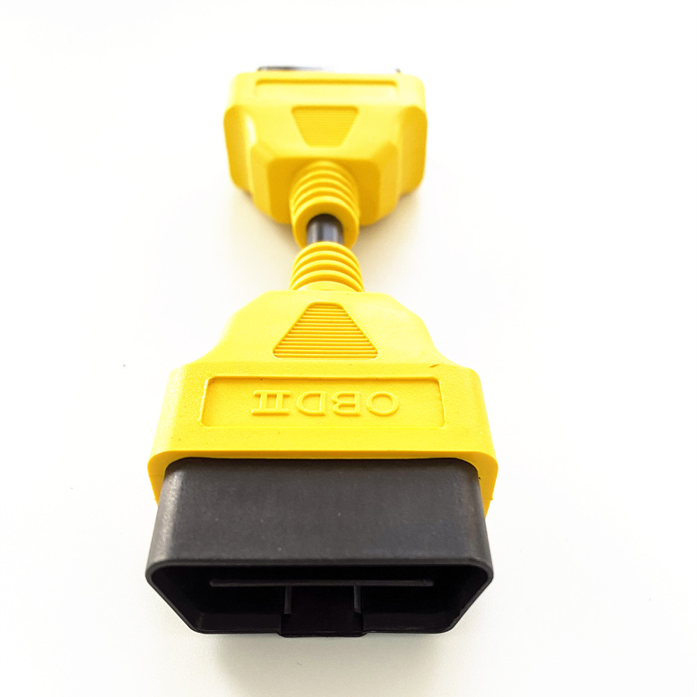 Obd2 Verlengkabel Auto Obd2 16Pin Man-vrouw Plug Verlengsnoer Gele Kabel Verlengen Obd2 Diagnostische Interface Adapter