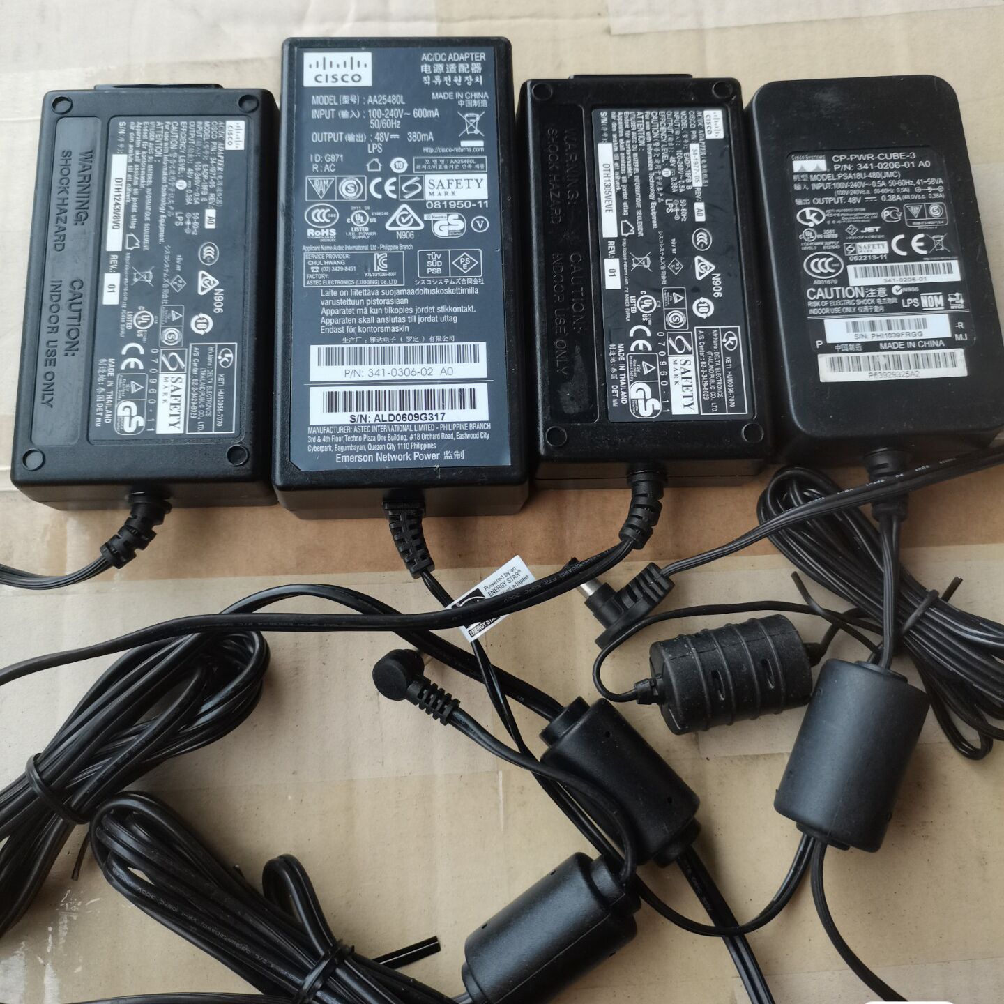 Original 48V 0.38A 380mA Power Supply For Cisco 7960 7940 7912 psa18u-480c EADP-18FB B IP Phone AC Adaptor Charger