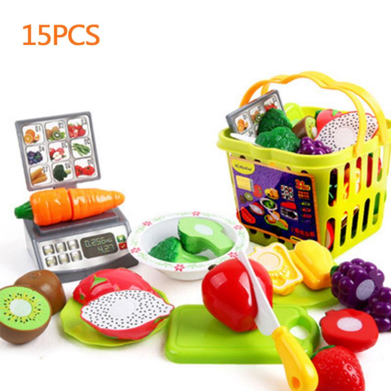 Plastic House Cutting Toy Baby Kids Fruit Vegetable Simulation Food Kitchen Pretend Play Safe Educational Toys Girls: 09