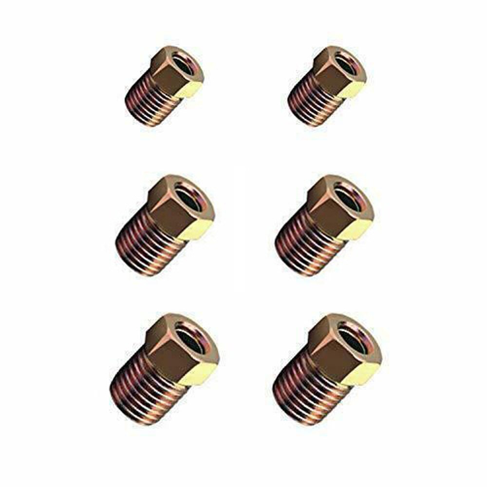 Car Auto 3/16inch OD Copper Nickel Brake Line Tubing Kit With 16 Fittings Parts