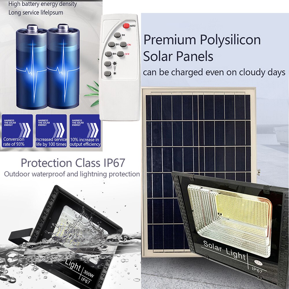 Outdoor Solar Lights Sunlight Led Light Solar Lamp Energy Garden Spotlights Powerful Wall Lighting Waterproof