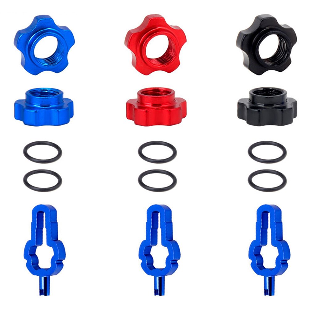 Vxm 2 Stks/set Wiel Band Transfer Valve Adapter Mountain Mtb Bike Schrader Presta Ventiel Wiel Converter Moer Velg
