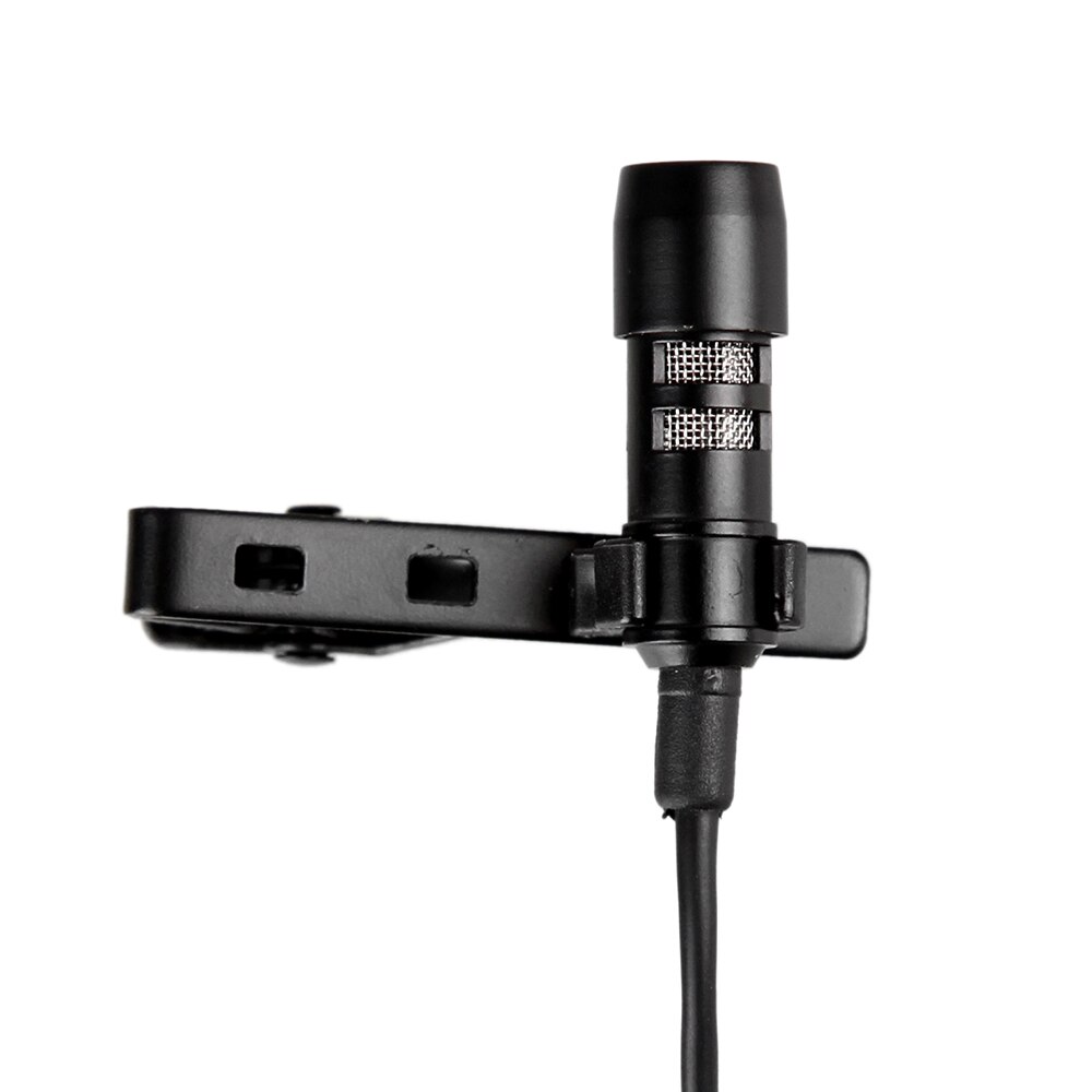 YC-LM20 3.5mm Omni-directionele Clip-on Lavalier Microfoon Mic Kabel Lengte 6M voor Smartphone Tablet Laptop & Camcorders DV DSLR