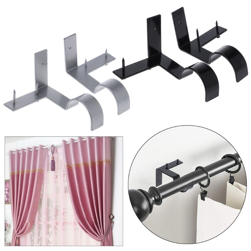 12 Stuks Verstelbare Curtain Rod Beugels Stevige Ondersteuning voor