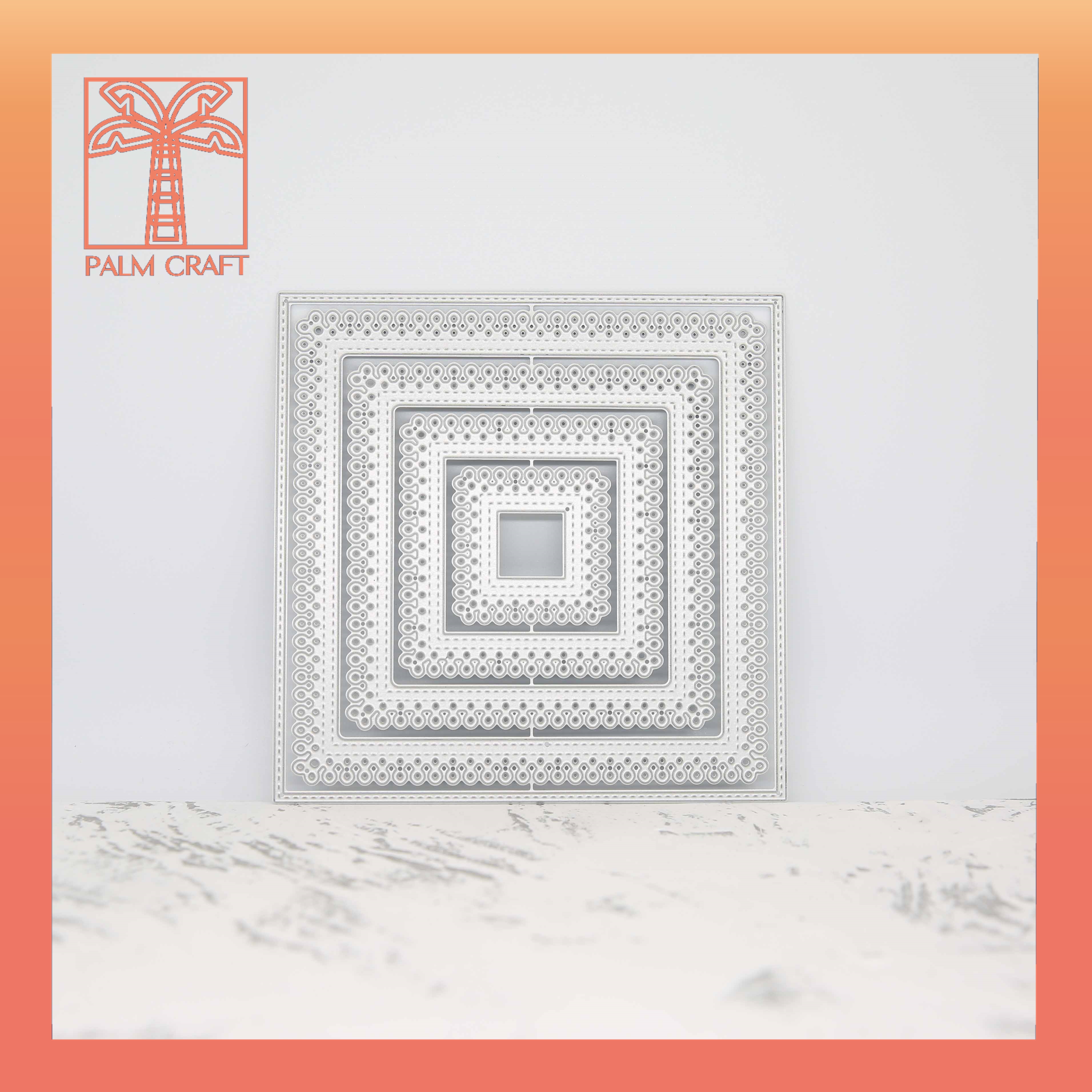 Vierkante Grens Frame Metalen Stansen Sterft Set Diy Scrapbooking & Stempelen Card Gestanst Maken Ambachten Embossing Stencil