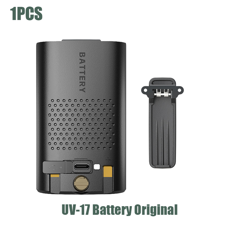 Baofeng UV-17 Pro Li-ion Battery DC 7.4V 13.32Wh Original BL-17UV Rechargeable UV-17L UV-17 PlusV1 V2 Battery UV-17 Max Bateria: Blue
